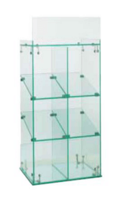 Vitrina de cristal expositora de pared LV67